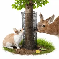 Fatörzsvédő háló facsemeték és fiatal fák védelmére