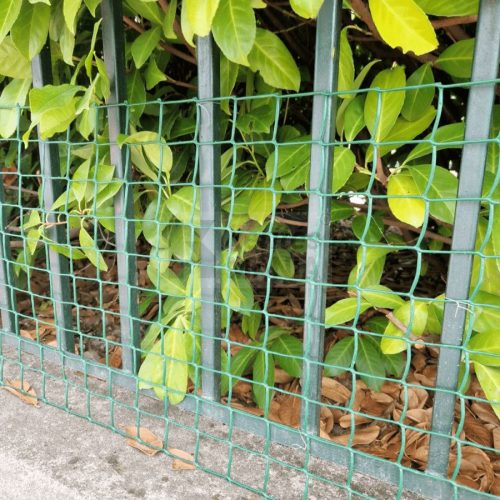 Műanyag kertirács, rács 46x44mm, zöld, 0,5 x 25m