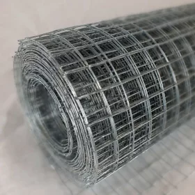   Horganyzott kalitka drótháló, kalitka rács 12,7 x 12,7mm, 1m x 5m