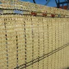Árnyékoló háló kerítésre, kertbe 1,5 x 5m homok 