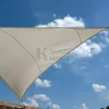 Háromszög alakú napvitorla vízlepergető bevonattal, 3,6 x 3,6 x 3,6 m bézs