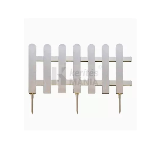 Leszúrható  műanyag  keri szegély fehér 4db / csomag