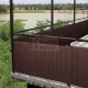 Műnád árnyékoló műanyag nád, PVC 2x3m  barna