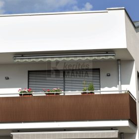   Műanyag nádfonat árnyékoló erkély korlátra 1x3m sötétbarna