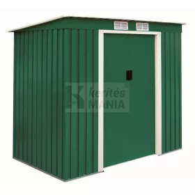 Kerti fém tároló ház 2,16 x 1,71 x 1,30 zöld