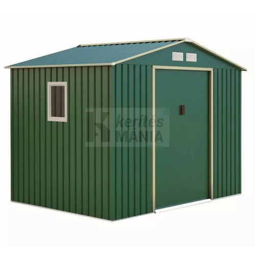 Kerti fém tároló ház 2,78 x 2,12 x 1,94 zöld