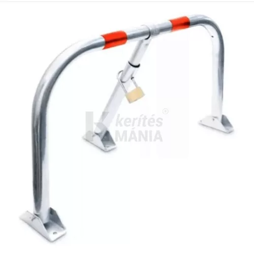 Lehajtható parkolásgátló kengyel, parkolóőr