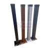 Kerítés mező oszlop 80 x 60 x 2 mm talplemezzel barna