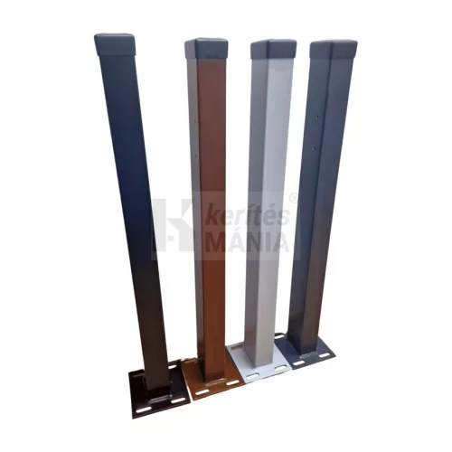 Kerítés mező oszlop 80 x 60 x 2 mm akár talplemezzel antracit