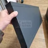 Zajvédő kerítéspanel 30 x 125 cm magas,  grafitszürke