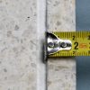 Műkő kerítés fedlap 3 cm vastag, lapos, vízorral 20 cm széles fehér