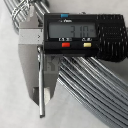 Horganyzott feszítőhuzal, vezérdrót 3.1 mm, 100 m-es tekercsben