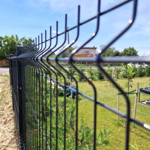 3D kerítéselem antracit (RAL 7016) 4 mm – 153 cm magas