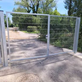 Ecoline horganyzott kétszárnyú kapu 400 cm x 120 cm 