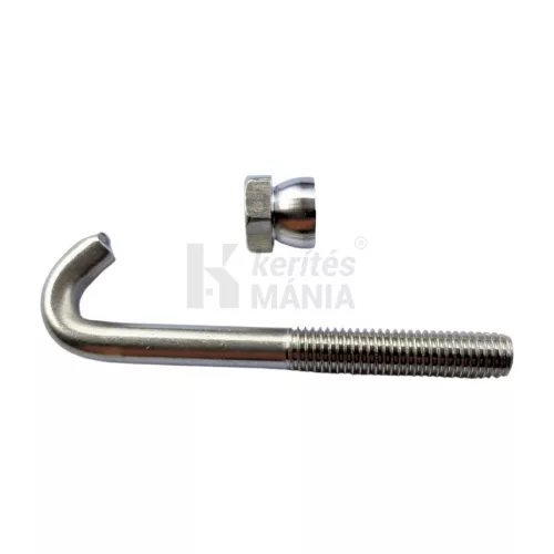 Rozsdamentes kampós csavar szett biztonsági anyával