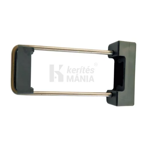 Rozsdamentes rögzítő bilincs 80mmx40mm-es oszlophoz fekete