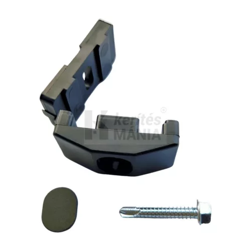 Táblás kerítés rögzítő 60 x60 mm-es oszlophoz fekete