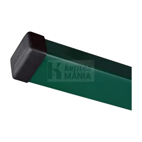 Zártszelvény kerítésoszlop, RAL 6005 zöld, 60x40 mm, 320 cm