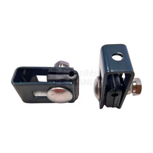 Antracit fali panelrögzítő – U‑patent táblarögzítő 3D kerítésekhez