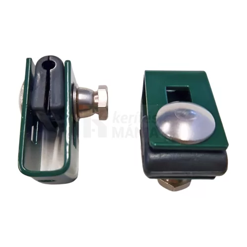 Zöld falra szerelhető univerzális  U‑patent táblarögzítő 3D kerítésekhez