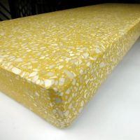 Sárga műkő kerítés fedlap, pillér fedkő