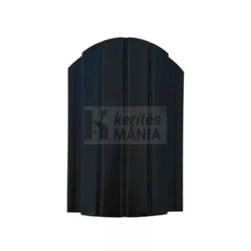 fekete lemez kerítésléc RAL 9005 modern acél gondozásmentes kerítés elem