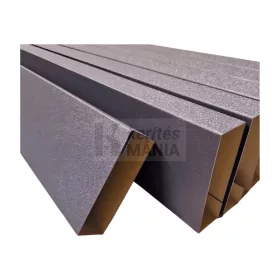 Lemez kerítésléc zárt profil 10 cm magas, antracit