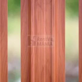 Bordázott lemez kerítésléc – teak
